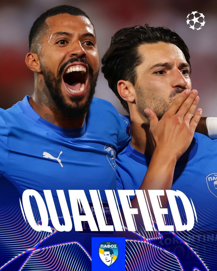 创造历史!塞浦路斯俱乐部帕福斯淘汰红星,队史首次进入欧冠正赛